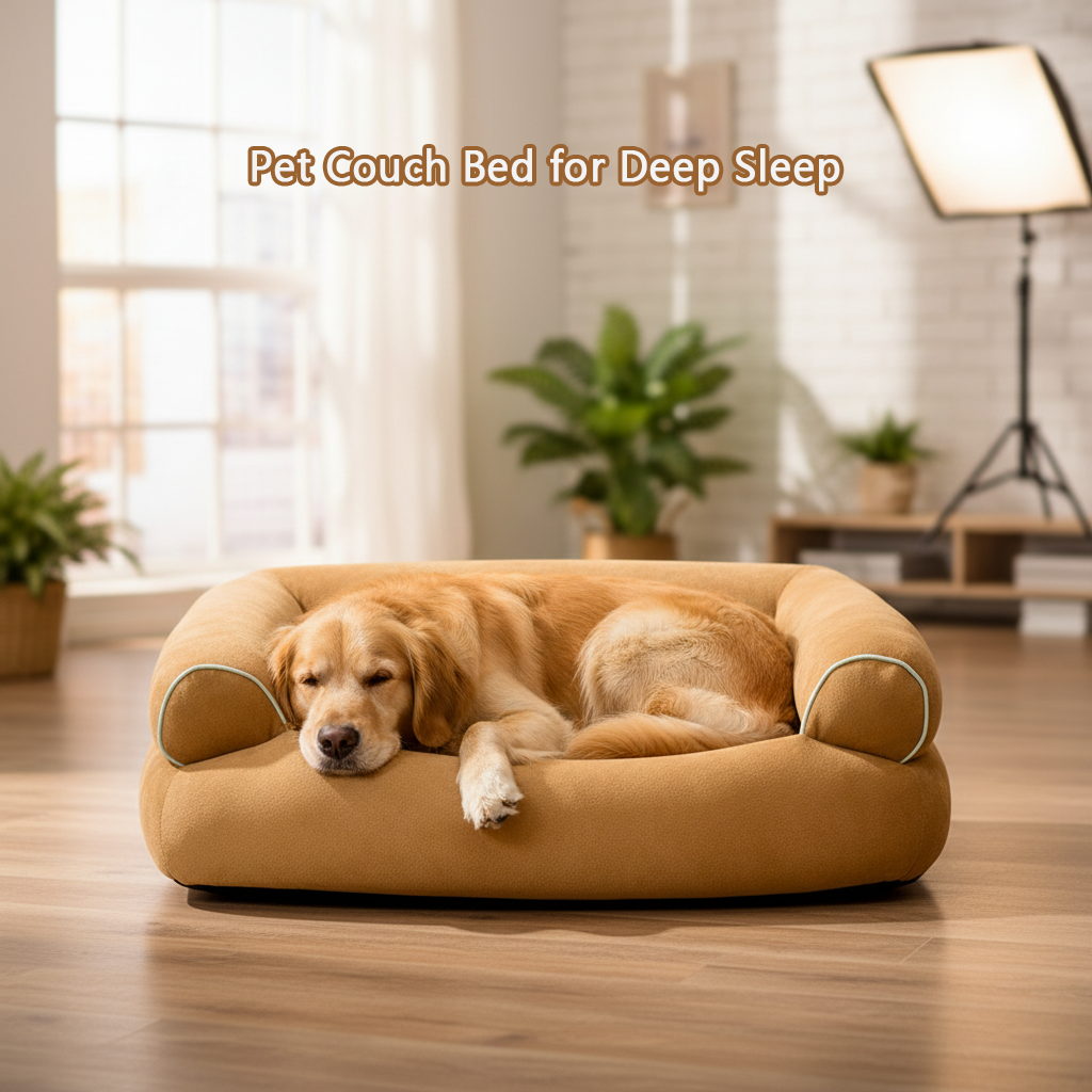 Waterproof Deep Sleep Pet Couch Bed with Orthopedic Support