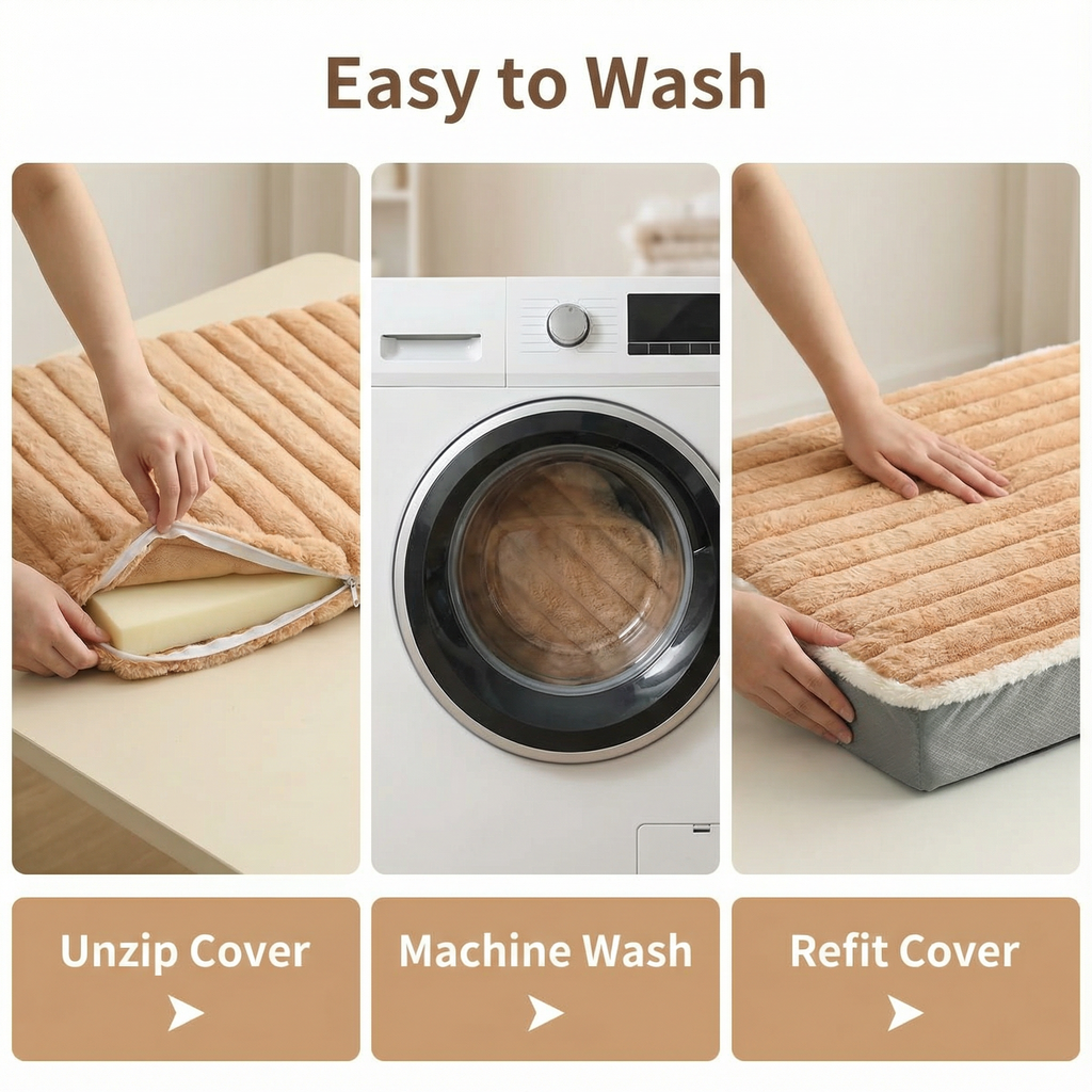 High-Resilience Memory Foam Orthopedic Dog Bed – Waterproof Pet Couch Bed