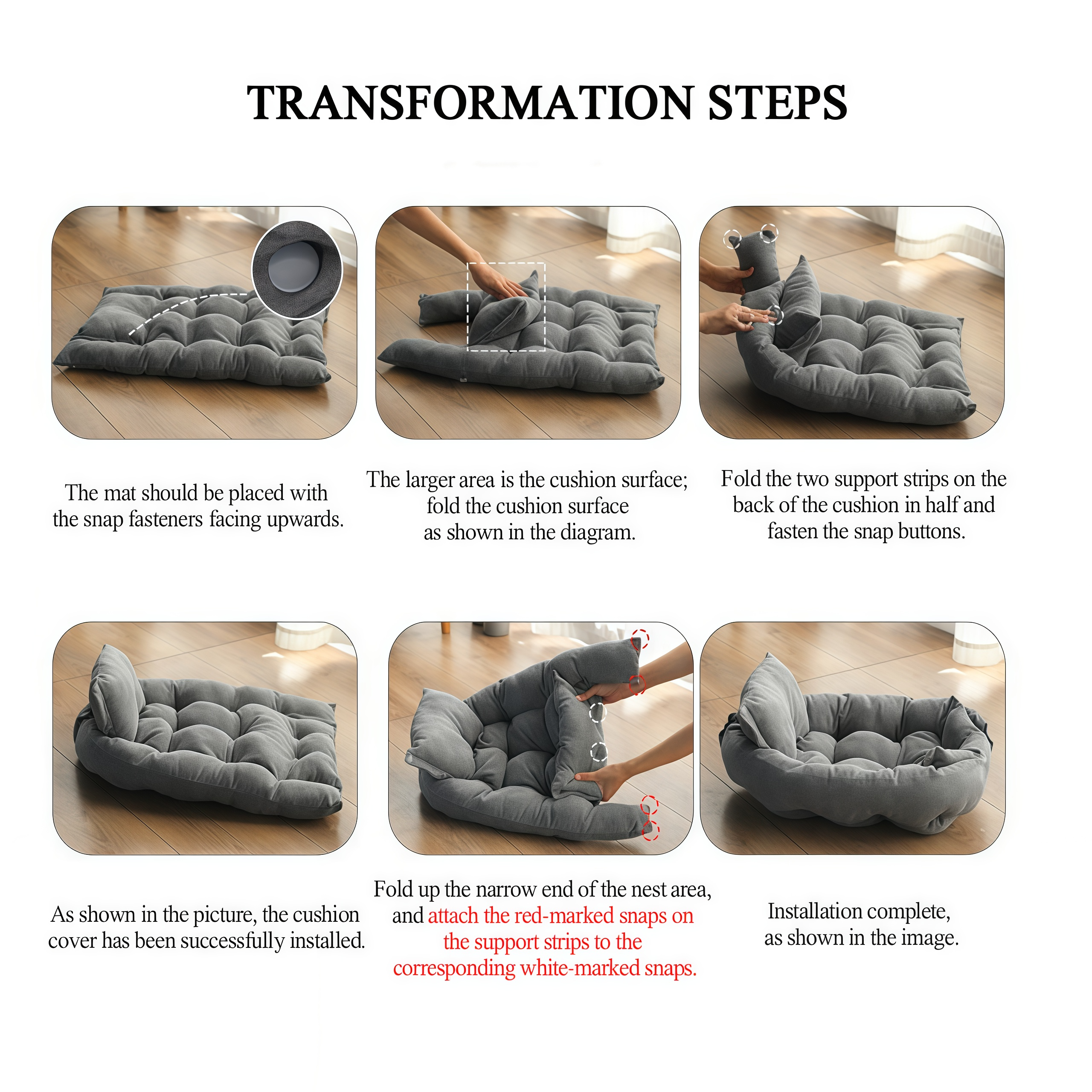 Foldable Waterproof Orthopedic Dog Bed – Pet Couch Style