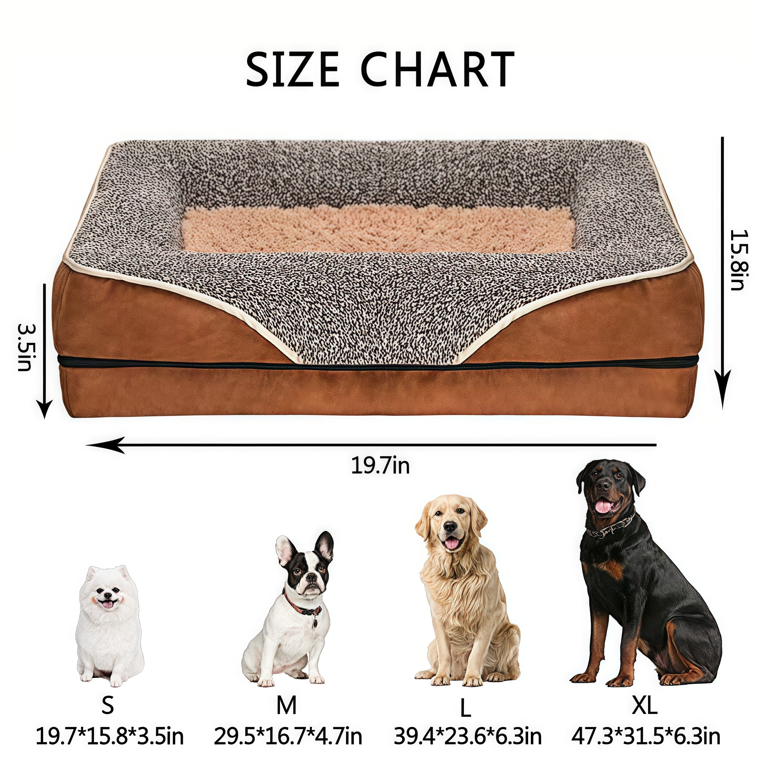 Waterproof All-Season Pet Couch Bed with Orthopedic Support