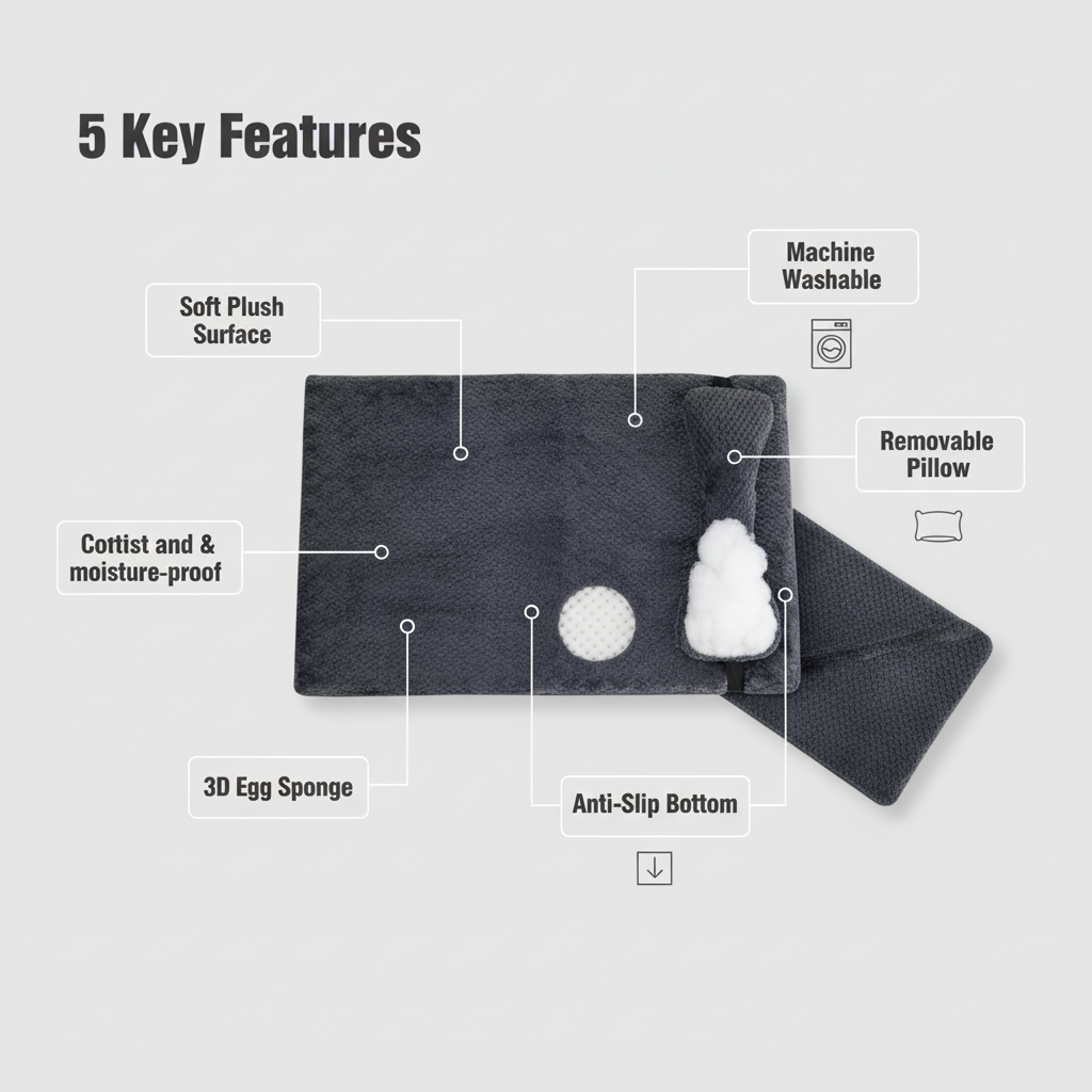 All-Season Waterproof Orthopedic Dog Bed & Pet Couch Bed