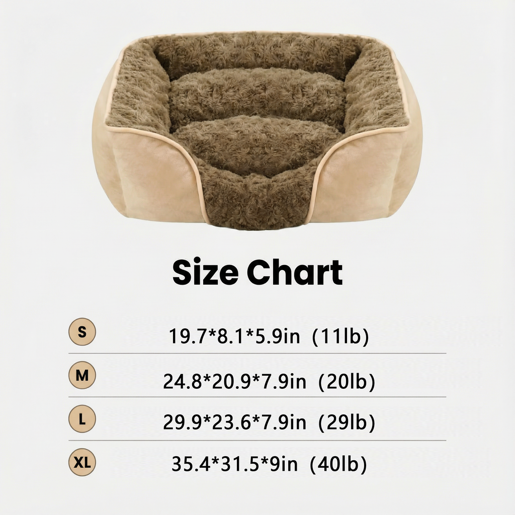 All-Season Semi-Enclosed Orthopedic Pet Couch Bed