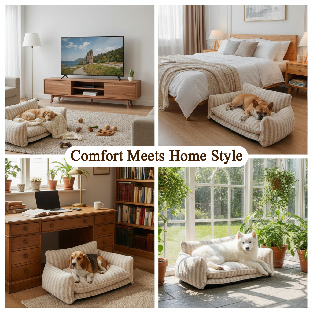 Premium Waterproof Pet Couch Bed – Orthopedic Dog Bed for Dogs