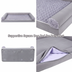 Square Waterproof Orthopedic Dog Bed for Year-Round Comfort