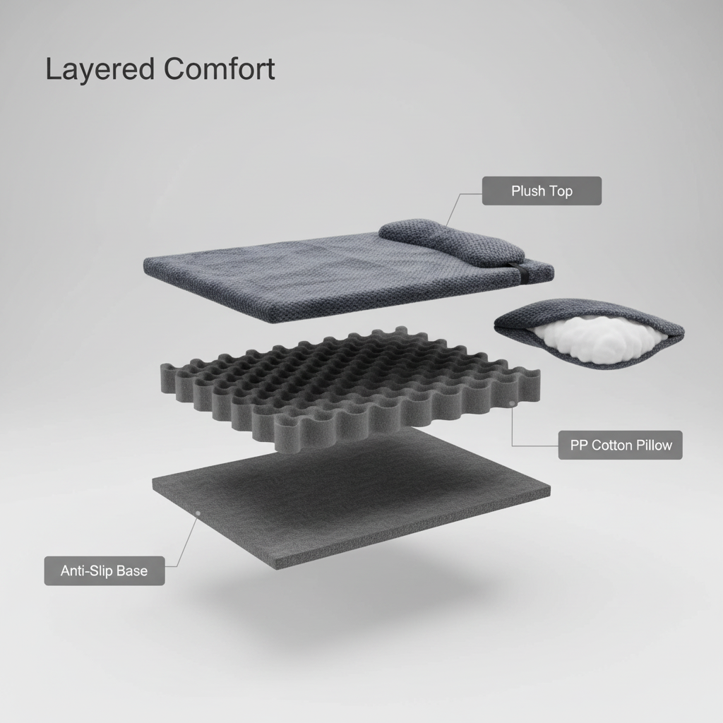 All-Season Waterproof Orthopedic Dog Bed & Pet Couch Bed