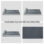 Single-Arm Orthopedic Dog Bed – Waterproof Pet Couch Bed