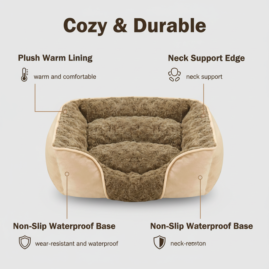 All-Season Semi-Enclosed Orthopedic Pet Couch Bed
