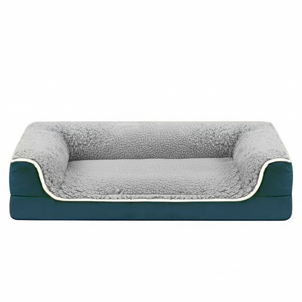 Cozy Winter Dog Bed – Thick Plush, Warm & Washable