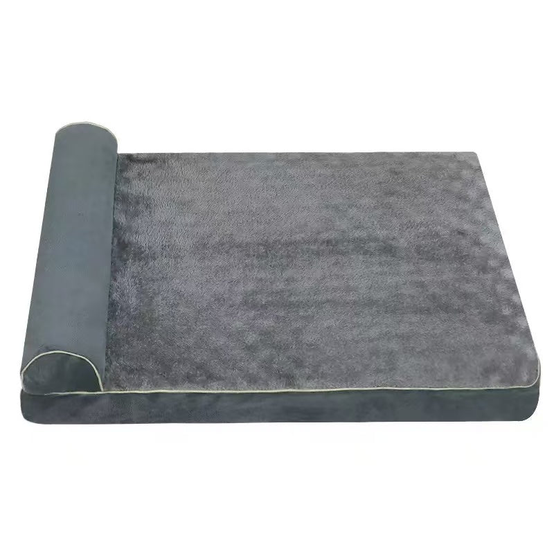 Single-Arm Orthopedic Dog Bed – Waterproof Pet Couch Bed