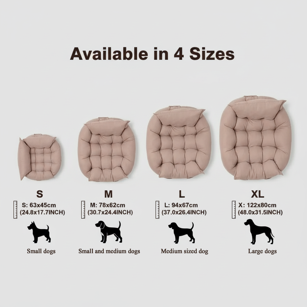 Foldable Waterproof Orthopedic Dog Bed – Pet Couch Style