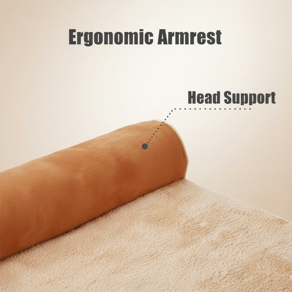 Pressure-Relieving Square Orthopedic Dog Bed