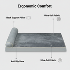 Single-Arm Orthopedic Dog Bed – Waterproof Pet Couch Bed