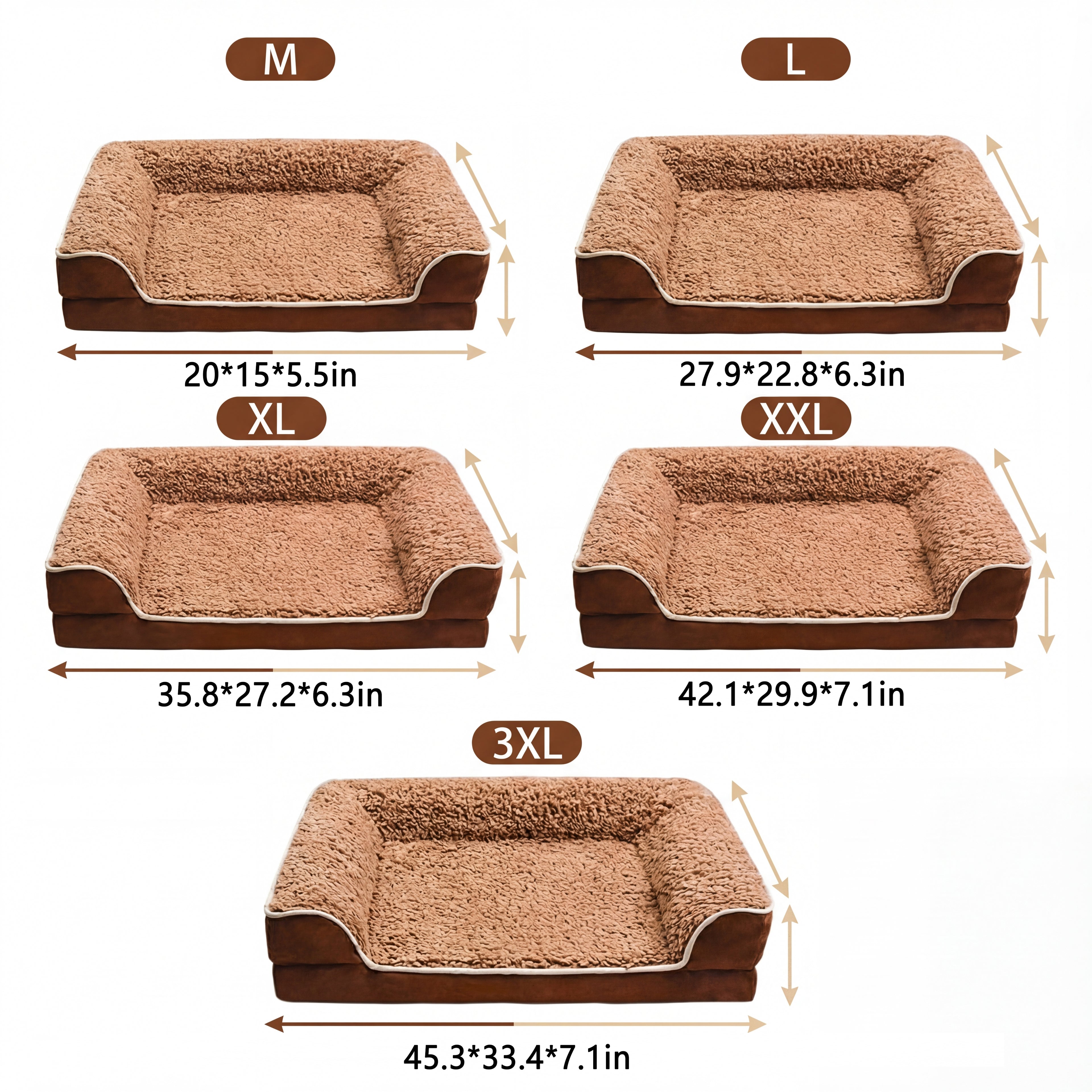 Cozy Winter Dog Bed – Thick Plush, Warm & Washable