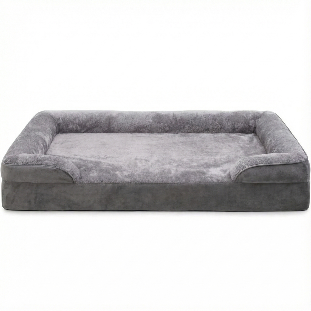 C-Shaped Orthopedic Dog Bed – Waterproof Pet Couch Bed