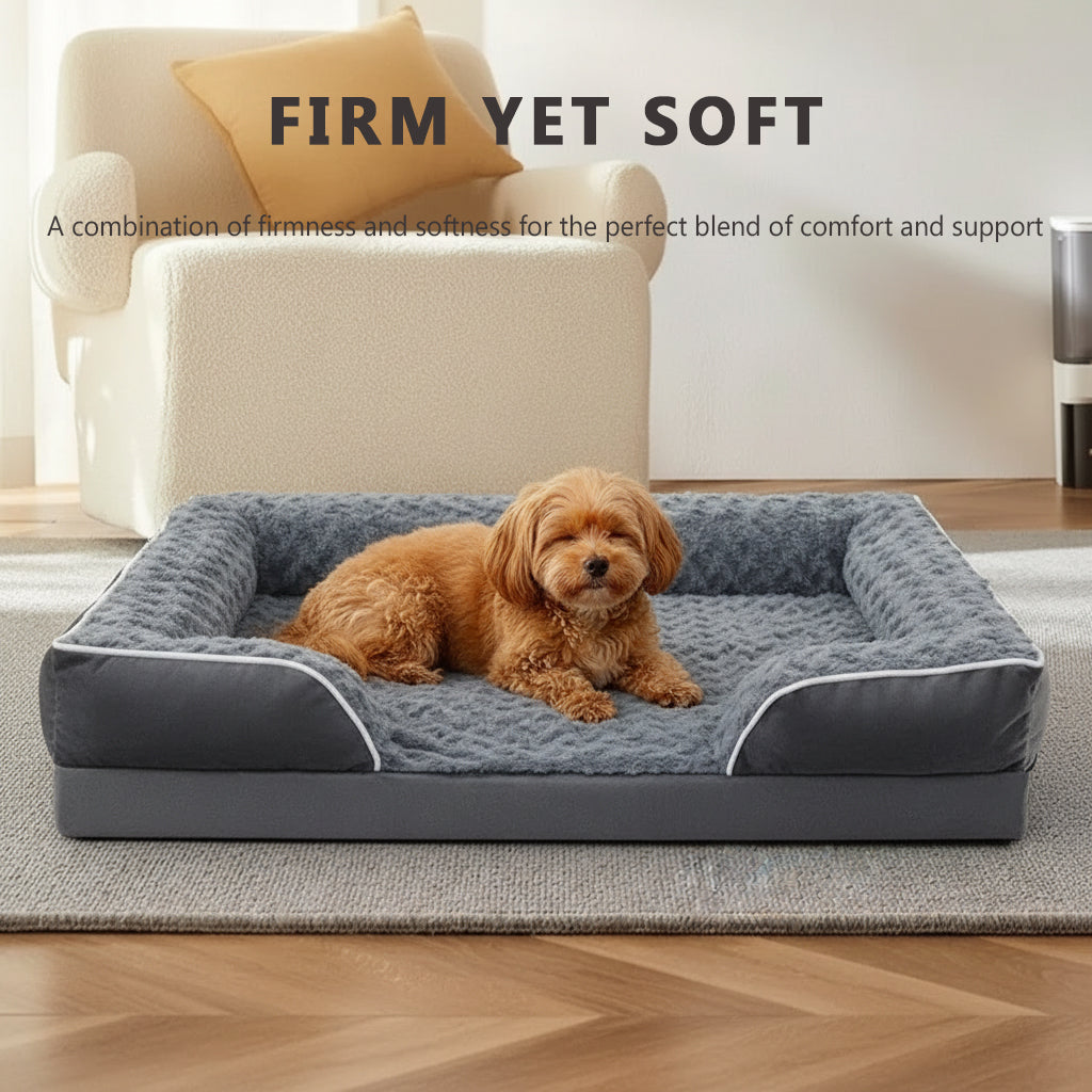 Washable Pet Couch Bed with Orthopedic Support