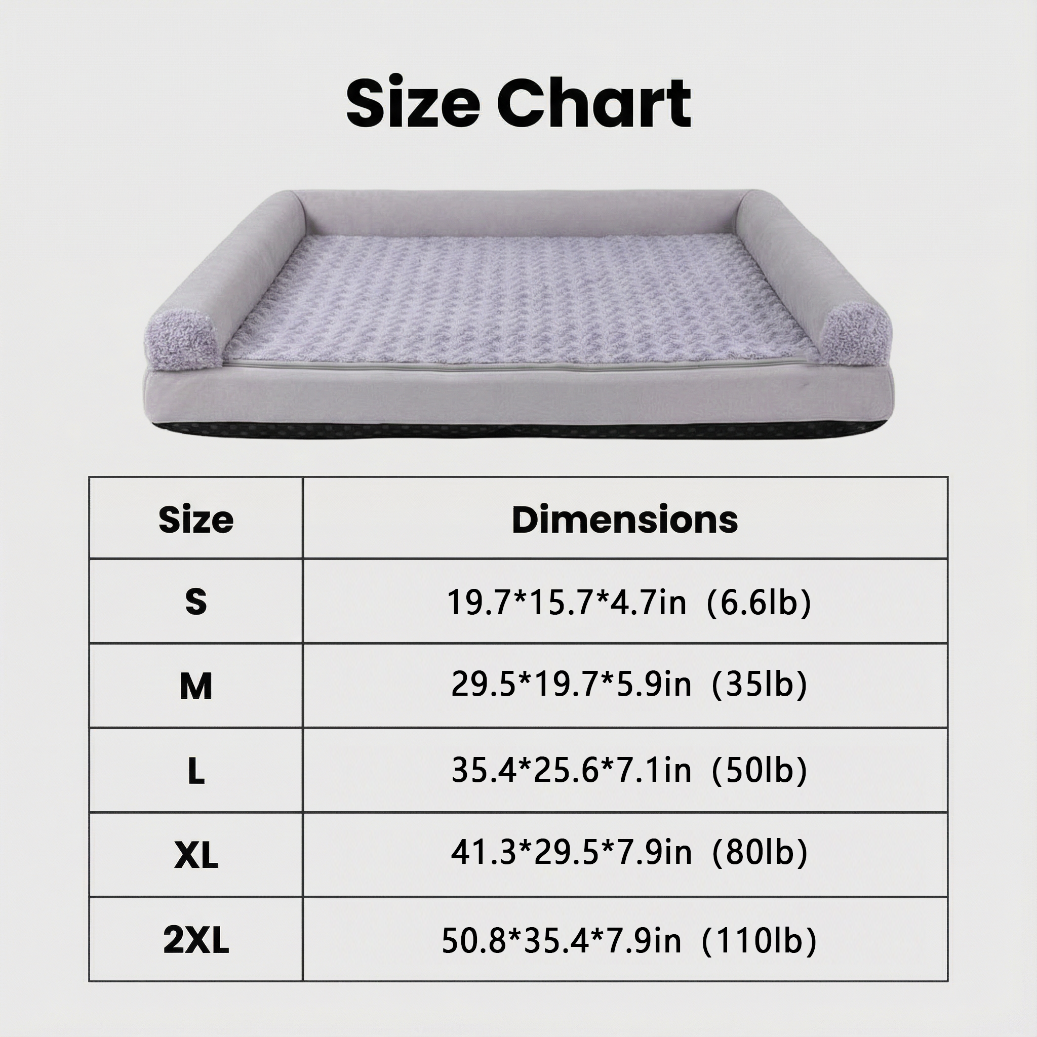 Square Waterproof Orthopedic Dog Bed for Year-Round Comfort