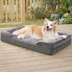 C-Shaped Orthopedic Dog Bed – Waterproof Pet Couch Bed