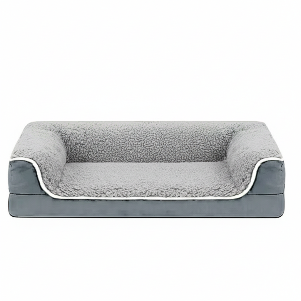 Cozy Winter Dog Bed – Thick Plush, Warm & Washable