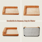 Pressure-Relieving Square Orthopedic Dog Bed