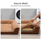 Cozy Winter Dog Bed – Thick Plush, Warm & Washable