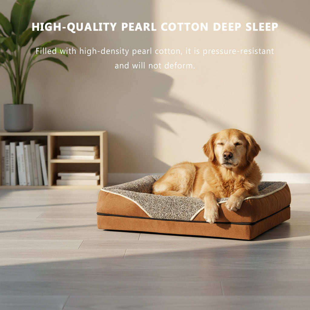 Waterproof All-Season Pet Couch Bed with Orthopedic Support
