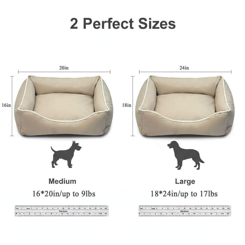 Premium Waterproof Pet Couch Bed – Orthopedic Dog Bed for Dogs