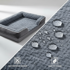 Washable Pet Couch Bed with Orthopedic Support