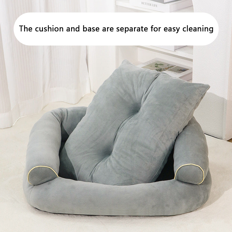 Waterproof Deep Sleep Pet Couch Bed with Orthopedic Support