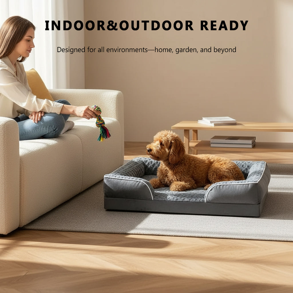 Washable Pet Couch Bed with Orthopedic Support