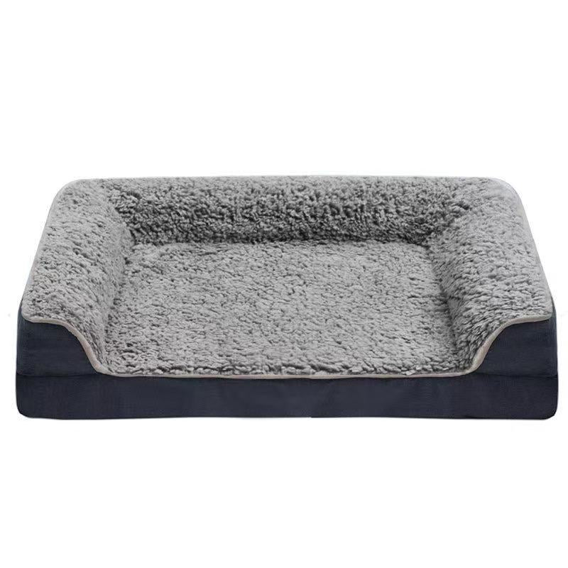 Cozy Winter Dog Bed – Thick Plush, Warm & Washable
